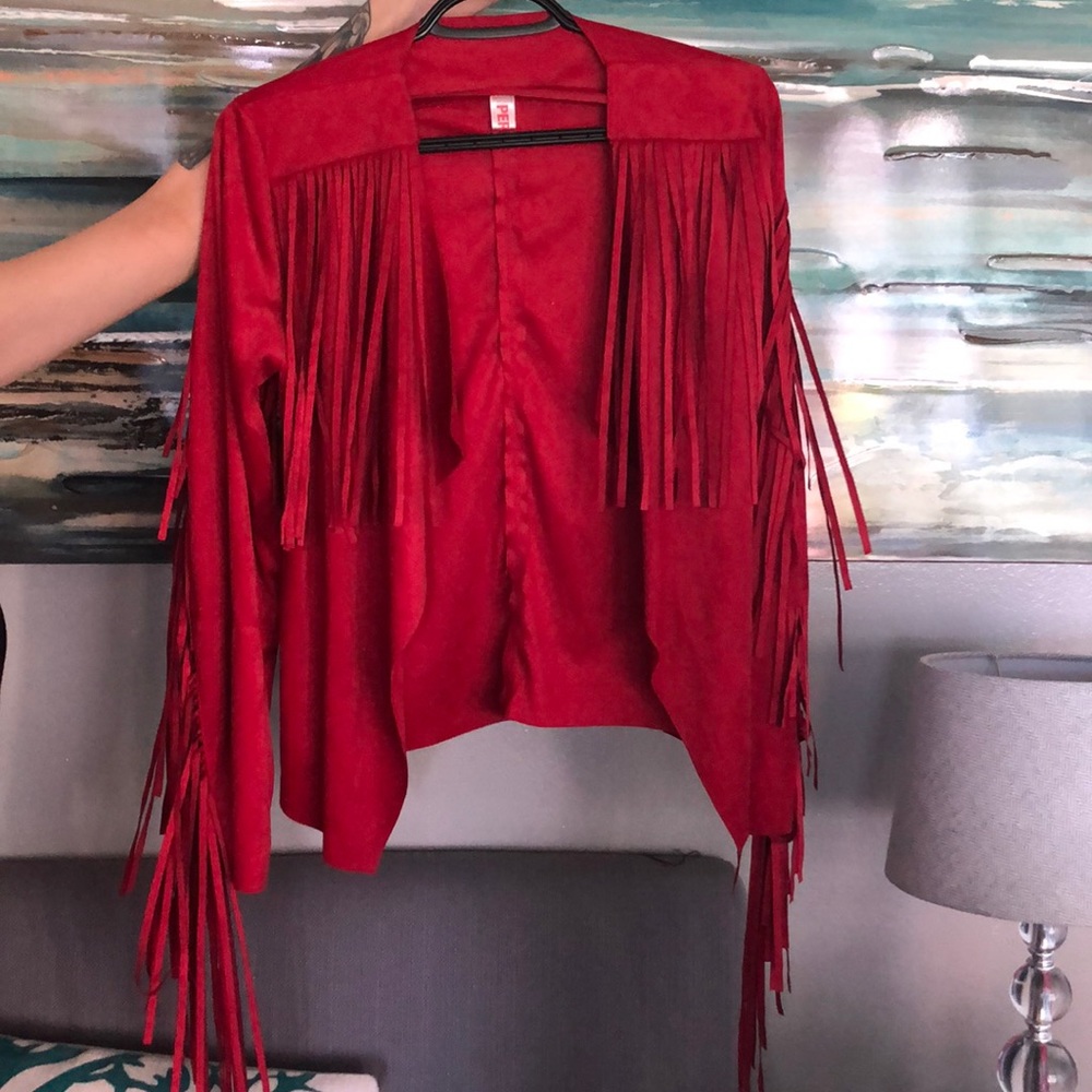Fringe cardigan